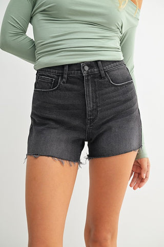 Alo High Rise Shorts in Black