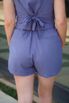 remi shorts in blue