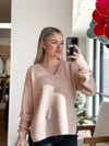 Enticing Endeavor Sweater in Pink