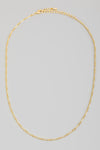 Dainty Oval Chain Link Necklace in Gold