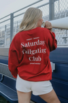 Saturday Tailgating Club Sweatshirt in Red // Charlie Southern