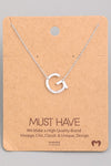 Initial Pendant Necklace {Gold - Silver}