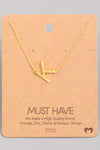 Initial Pendant Necklace {Gold - Silver}