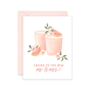 Cocktail Cheers - Mr & Mrs Wedding Card