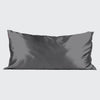 Satin King Pillowcase - Charcoal // Kitsch