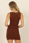 Chessa Dress in Brown