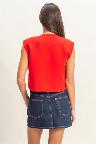 Mandi Top in Red