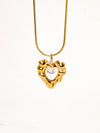 Taliana Pearl Heart Necklace