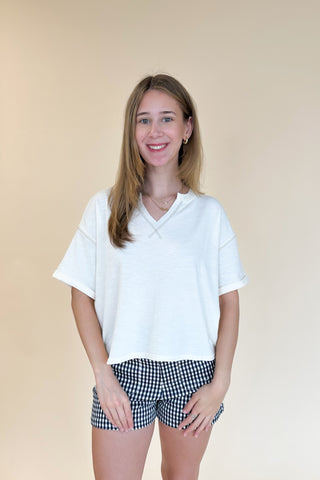 Alva Top in Ivory rt