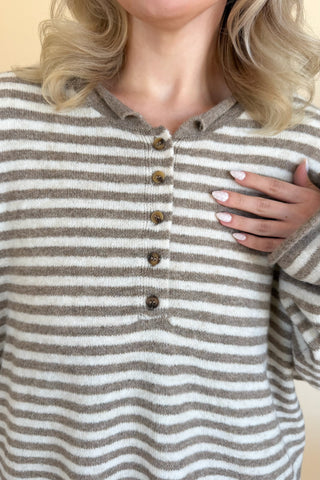 Henley Sweater Top
