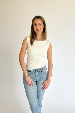 Molly Top in Ivory