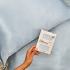 Standard Satin Pillowcase in Haze Blue // Kitsch