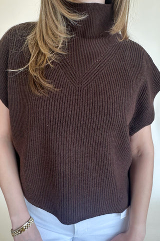 Natalie top in Brown