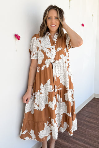 Valerie Floral Midi Dress