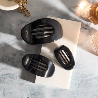 Black Flat Medium Clip // Kitsch