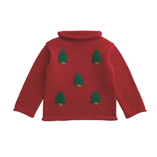 Tree Kids Sweater in Red