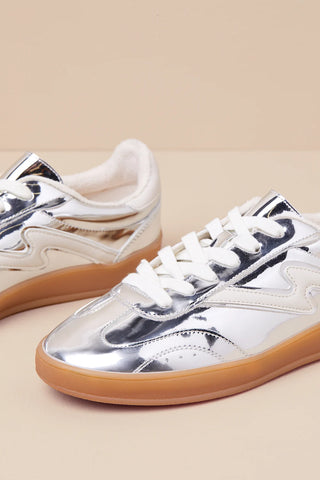 Giia Silver Sneakers // Madden Girl