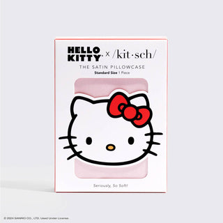 Hello Kitty x Kitsch Standard Pink Kitty Face Pillowcase