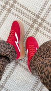 Red Mightty platform Sneakers// Madden Girl