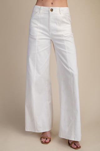 Ready to Jet Pants in White