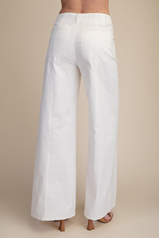 Ready to Jet Pants in White
