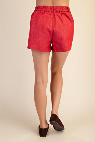 Just Darling Shorts in Red