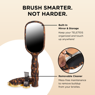 Detangler Hair Brush for Fine Hair in Tortoise