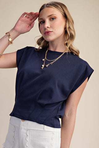 Laura Top in Navy