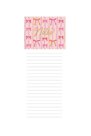 Pink Bows Magnetic Notepad