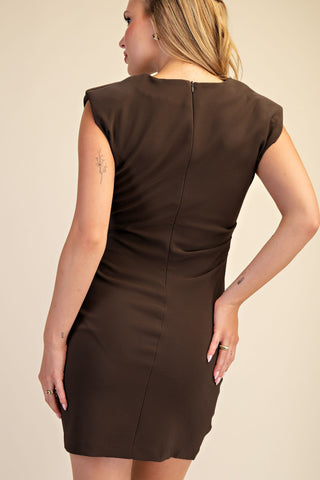 Get Ahead of Yourself Dress in Brown