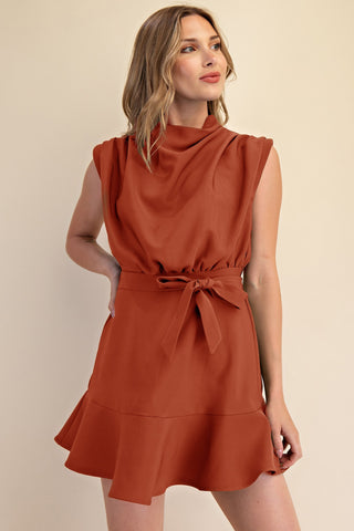 Worth Repeating Dress in Rust