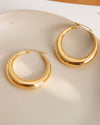 Galene 18K Gold Plated Classic Hoop Earring