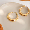 Galene 18K Gold Plated Classic Hoop Earring