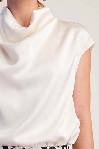 Blown Away Top in Champagne