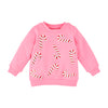 Candy Cane Girls Sweatshirt // Mud Pie