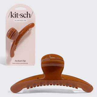 Large Arched Clip in Mocha