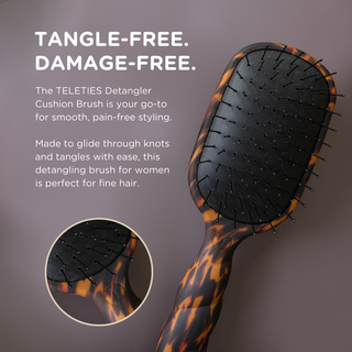 Detangler Hair Brush for Fine Hair in Tortoise