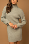 Always Adored Sweater Dress in Grey