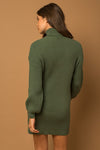 Always Adored Sweater Dress in Olive