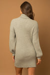 Always Adored Sweater Dress in Grey