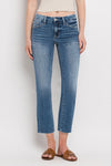 carlene mid rise staright jeans +
