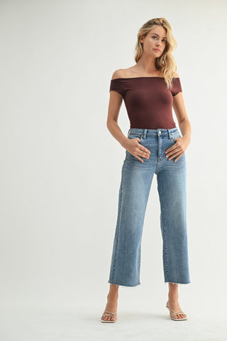 Sophie Slim Wide Leg Jeans rt - Luna Boutique