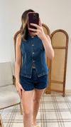 Lorie Denim Top