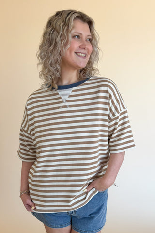 Helena Top In Tan