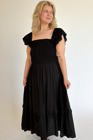 Clara Dress in Black +