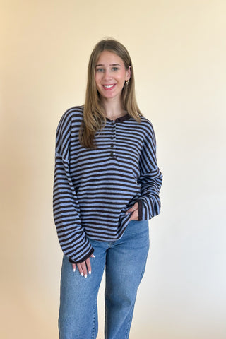 Henley Sweater Top