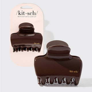 Plastic Puffy Cloud Clip in Chocolate // Kitsch