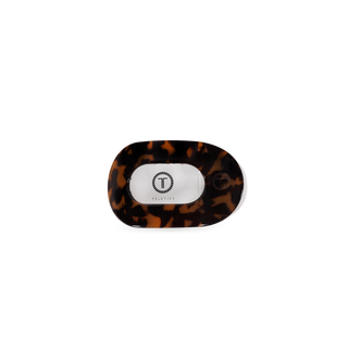 Flat Round Tiny Hair Clip in Tortoise