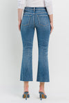 High Rise Crop Flare Jeans