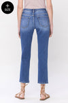 Leslie High Rise Ankle Straight Jeans +